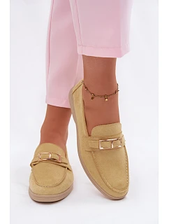 Dámské mokasíny Žluté s přezkou Belinae