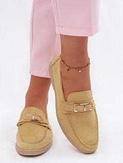 Dámské mokasíny Žluté s přezkou Belinae