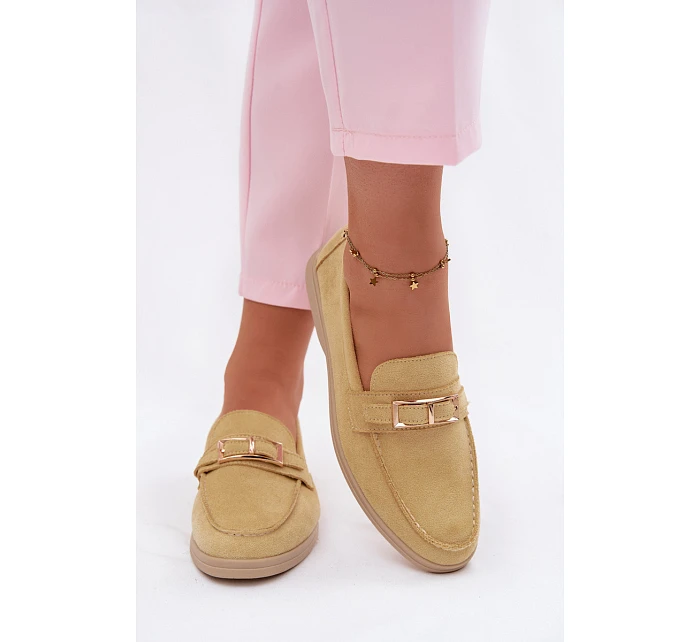 Dámské mokasíny Žluté s přezkou Belinae Dámské mokasíny Žluté s přezkou Belinae