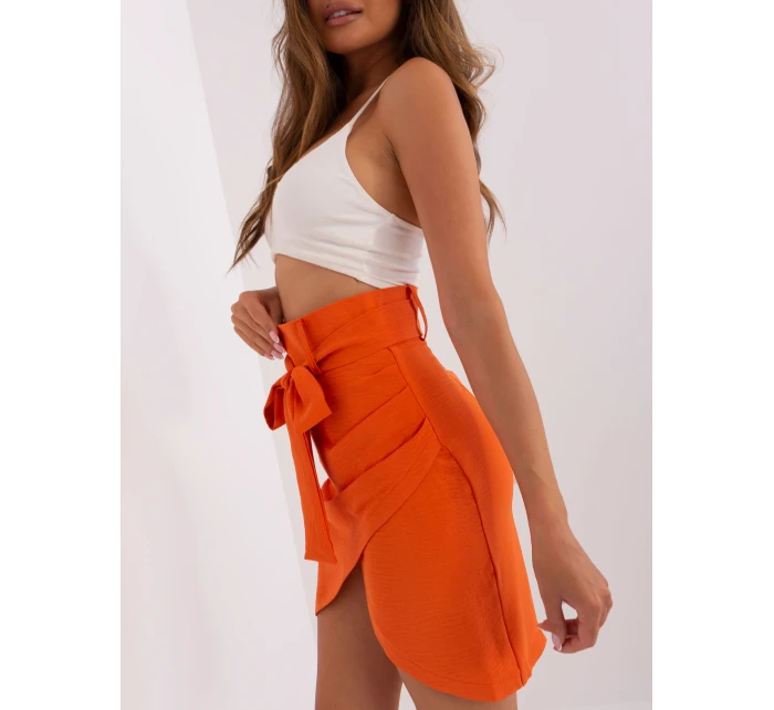 Spódnica LK SD model 22003955 pomarańczowy - FPrice Spódnica LK SD model 22003955 pomarańczowy - FPrice