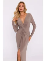 Maxi šaty s  béžové model 20555854 - Moe