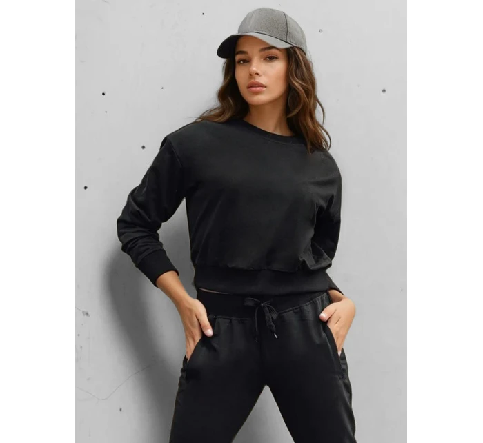 Dámská klasická černá mikina FashionStreet BY1526