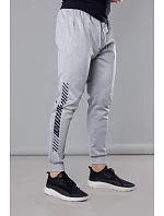 Světle šedé pánské teplákové kalhoty s potiskem model 18347910 - J.STYLE