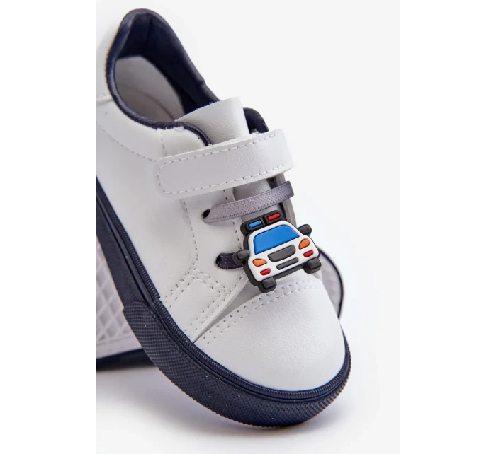 Dětské tenisky Tenisky se špendlíkem, bílá a námořnická modrá Pennyn Dětské tenisky Tenisky se špendlíkem, bílá a námořnická modrá Pennyn