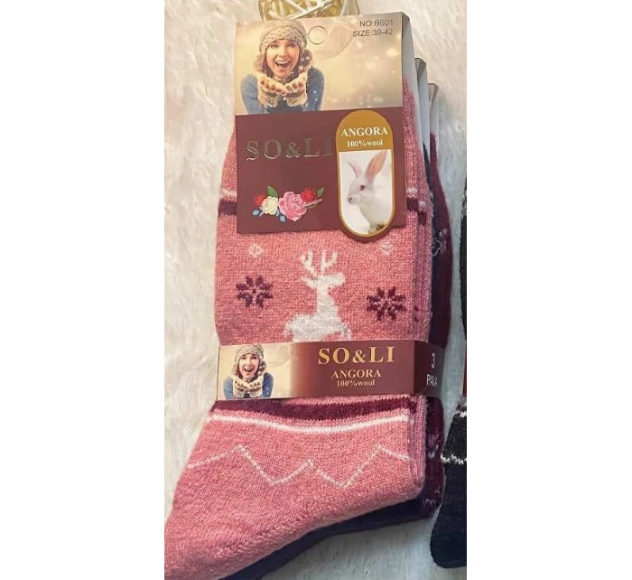 WiK 002 dámské ponožky Angora 111 35-42