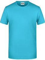 8008 Pánské tričko z bio bavlny model 22438085 turquoise - Daiber