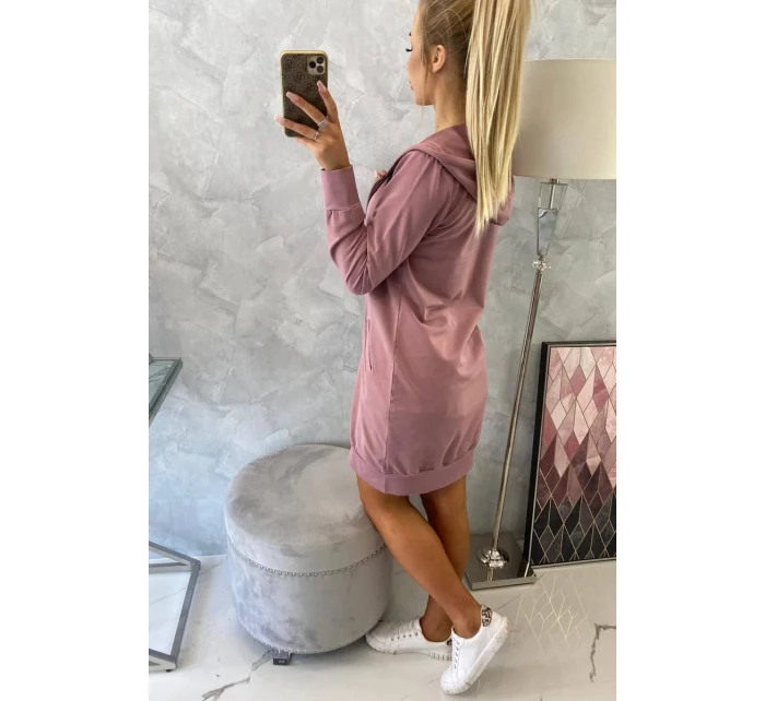 Mikina s kapucí tmavě růžová Mikina s kapucí tmavě růžová