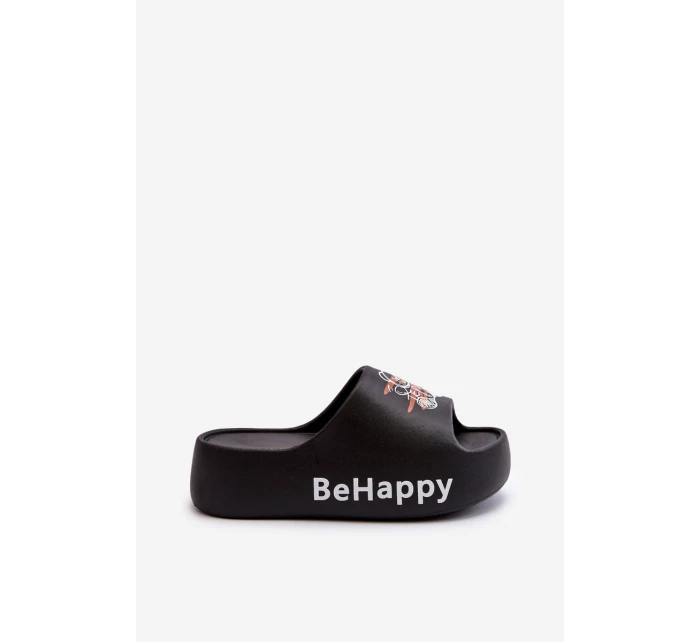 Lehké Dámské Žabky na Hrubé Podrážce s Medvídkem Pianové Černé Serefina Lehké Dámské Žabky na Hrubé Podrážce s Medvídkem Pianové Černé Serefina