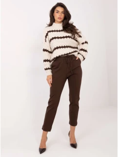 Kalhoty IT SP FL7690.64 tmavě hnědé