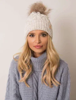 Dámská čepice model 14838455 béžová - FPrice