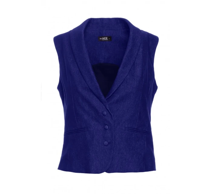 model 21136112 Džínová vesta modrá - Moe