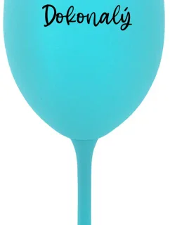 PAN DOKONALÝ - tyrkysová sklenice na víno 350 ml