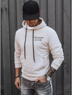 Pánská mikina v barvě ecru Dstreet BX5461