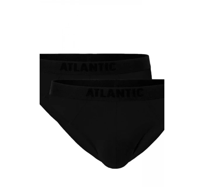 Pánské slipy 2 pack 016 black - Atlantic