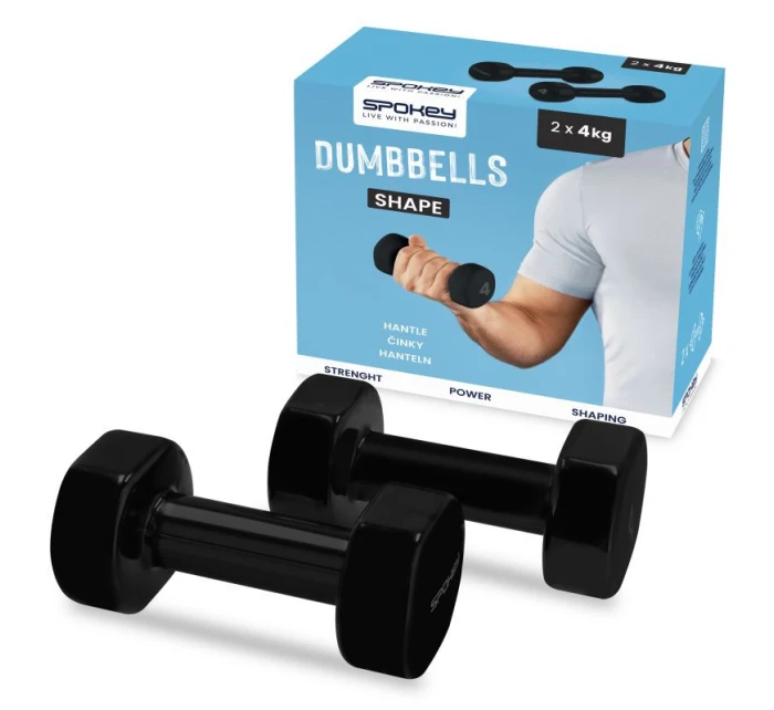 Vinylové činky 2x4kg Spokey Shape SPK-943106
