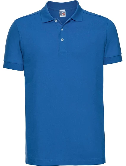 Russell Athletic 566M Pánské elastické piqué polo 10.566M azure blue Russell Athletic 566M Pánské elastické piqué polo 10.566M azure blue