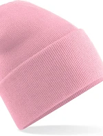 Beechfield B 40R Pletená čepice "Original" s dlouhým lemem 53.040R dusky pink