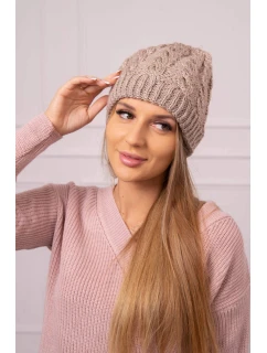 Dámská čepice Kalina K362 tmavě béžová