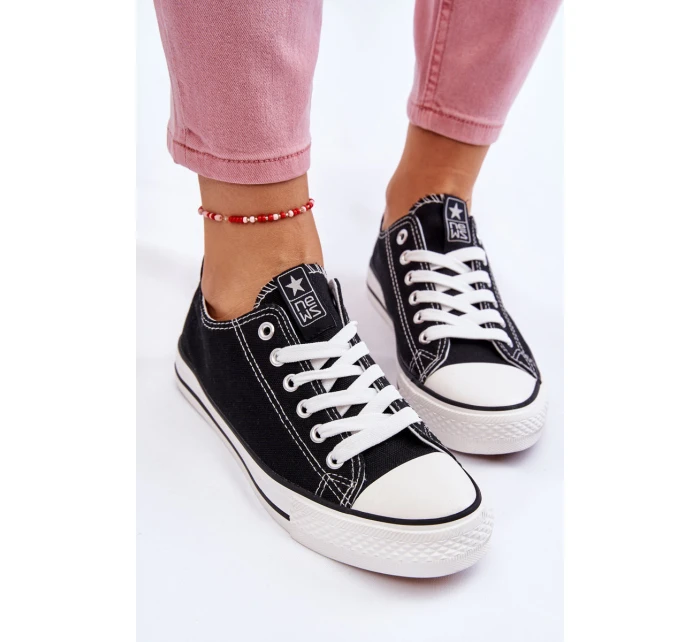 Dámské klasické tenisky černé a bílé model 21607880 - EVENTO Dámské klasické tenisky černé a bílé model 21607880 - EVENTO