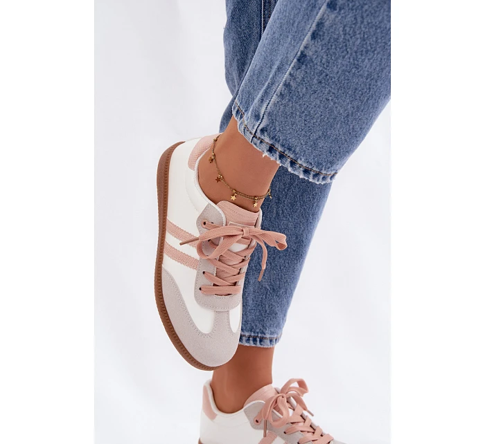 Dámské nízké tenisky Bílá-Růžová Loredis