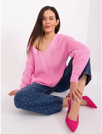 Sweter BA SW model 19034270 różowy - FPrice
