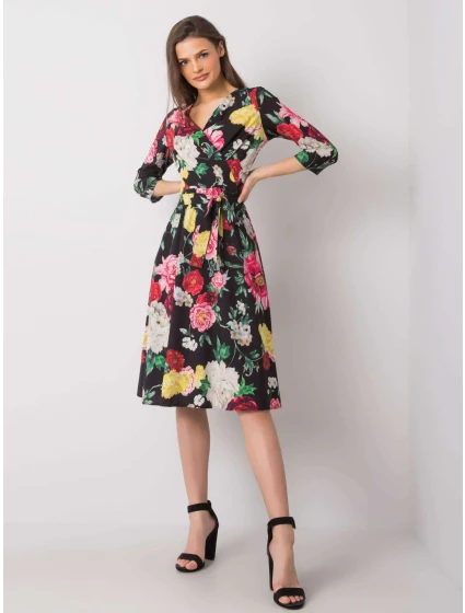 Sukienka LK SK model 19373343 czarno czerwony - FPrice