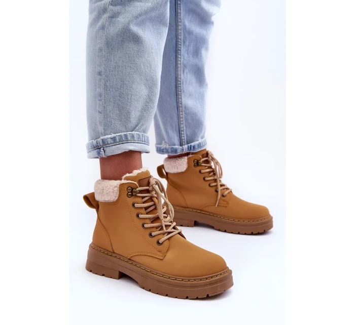 Dámské kožené trapery Hnědé Jette Dámské kožené trapery Hnědé Jette