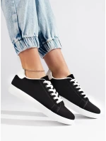 Klasické tenisky dámské černé bez podpatku Klasické tenisky dámské černé bez podpatku