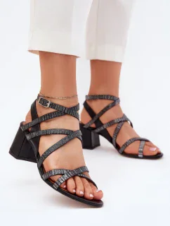 Sandály na podpatku  model 215004 Step in style