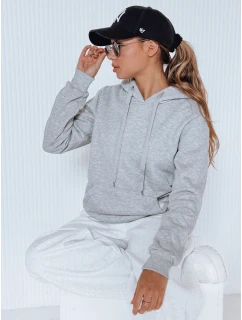 Dámská mikina BASIC s kapucí šedá BY0155