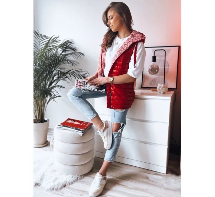 Dámská vesta CRISTINA červená FashionStreet TY3471 Dámská vesta CRISTINA červená FashionStreet TY3471