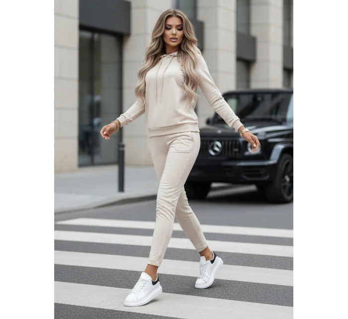 Dámská mikinová souprava MIGEL light beige FashionStreet AY1087