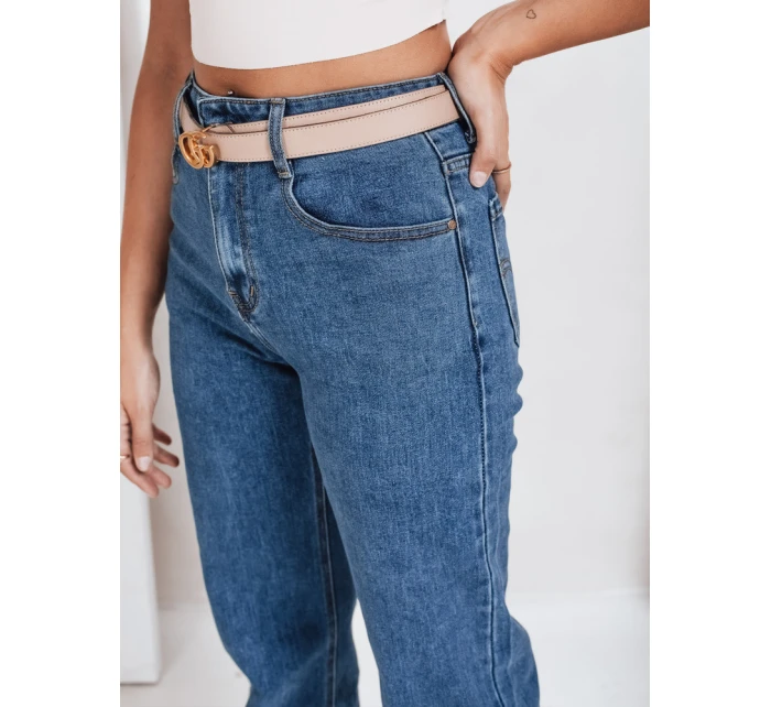 Dámské modré džíny s širokými nohavicemi FashionStreet UY2770