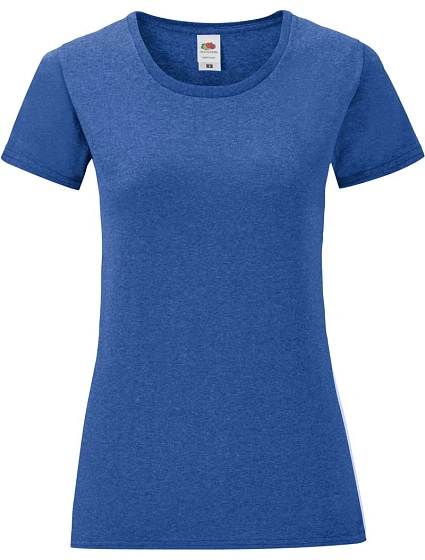 Fruit of the Loom Lady-Fit Iconic 150 T Dámské tričko 16.1432 heather royal Fruit of the Loom Lady-Fit Iconic 150 T Dámské tričko 16.1432 heather royal