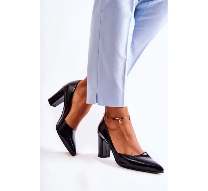 Módní Lakované Lodičky Na Černá model 21590541 - Boto