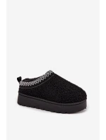 Dětské sněhule s kožešinou Černé model 21711298 - Boto