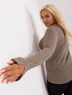 Sweter PM SW PM model 22323877 ciemny bezowy - FPrice