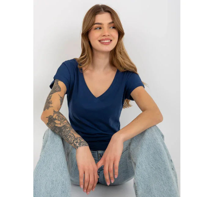 Tričko VI TS model 17929380 tmavě modrá - FPrice Tričko VI TS model 17929380 tmavě modrá - FPrice