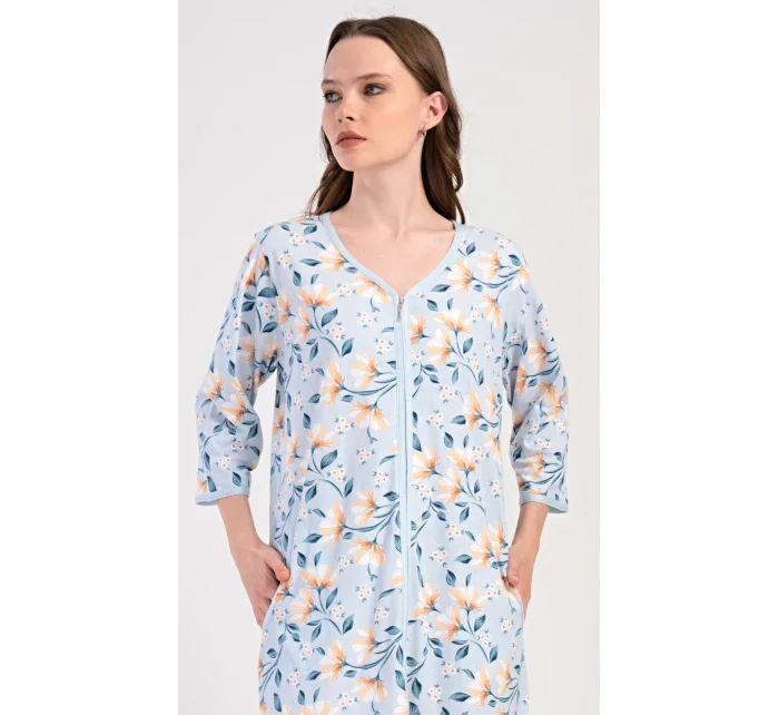 Dámské domácí šaty s tříčtvrtečním rukávem Karolína Dámské domácí šaty s tříčtvrtečním rukávem Karolína