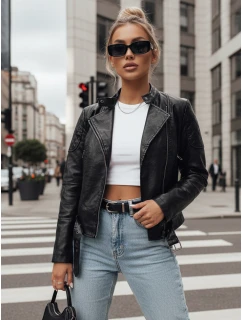 ERIPA dámská kožená bunda ramones černá FashionStreet TY4194