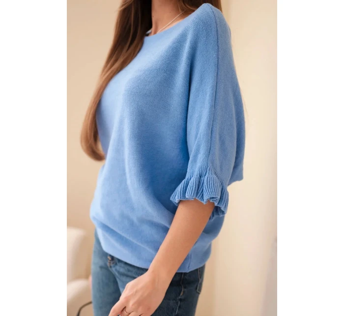 Dámský svetr typu s kulatým výstřihem model 21949262 - K-Fashion Dámský svetr typu s kulatým výstřihem model 21949262 - K-Fashion