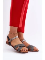 Dámské Ploché Sandály model 21660404 Černé - S.Barski