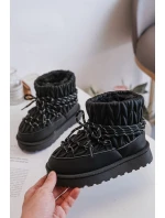 Dětské Zimní Boty S Kožíškem Černé model 21680341 - Boto