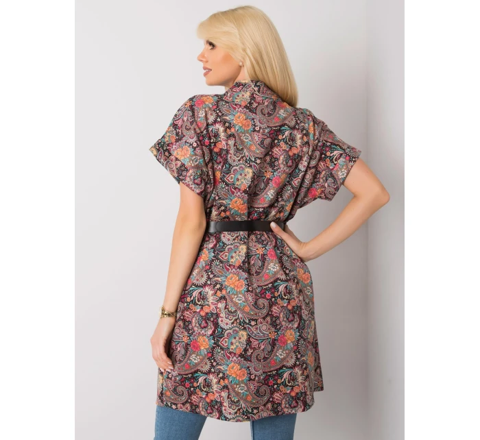 Dámský přehoz DHJ PL 6025A.24X černý a červený