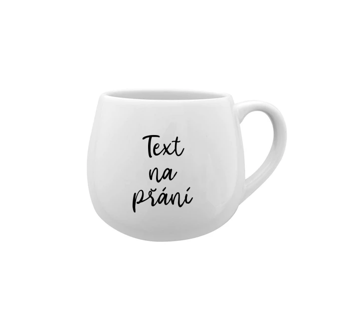 TEXT NA PŘÁNÍ - bílý keramický hrníček 300 ml