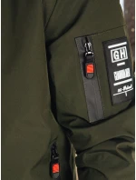 Pánská přechodná bunda bomber zelená FashionStreet TX5024 Pánská přechodná bunda bomber zelená FashionStreet TX5024