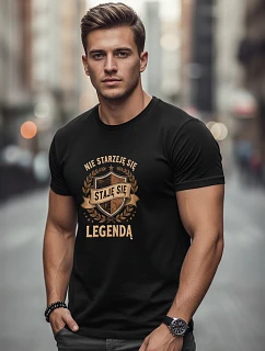 Tshirt męski NIE   czarny model 22158940 - FashionStreet