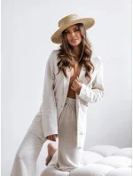 Béžový dámský oblek se model 19673956 - Moon Béžový dámský oblek se model 19673956 - Moon