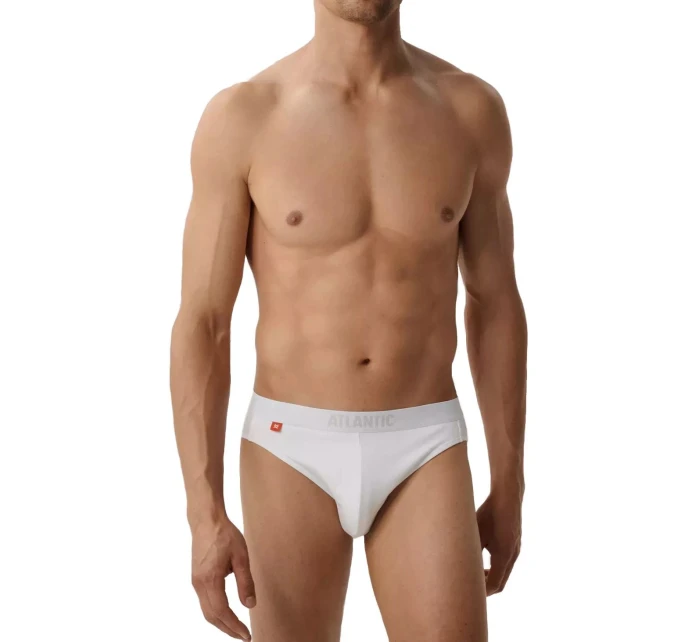 Pánské slipy 3 pack 094 white - Atlantic