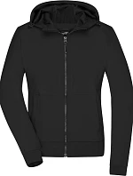 Daiber JN 1145 Dámská 2-vrstvá softshellová bunda s kapucí 02.1145 black/black